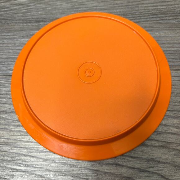 Tupperware 7" Seal N Serve Lid Replacement Orange (1207-14) Brown (1207-44) Vtg - Picture 5 of 13